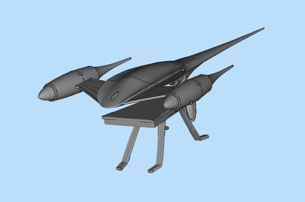 納布N-1星際戰(zhàn)斗機3D模型文件